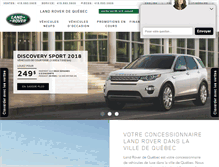 Tablet Screenshot of landroverdequebec.com